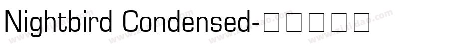 Nightbird Condensed字体转换